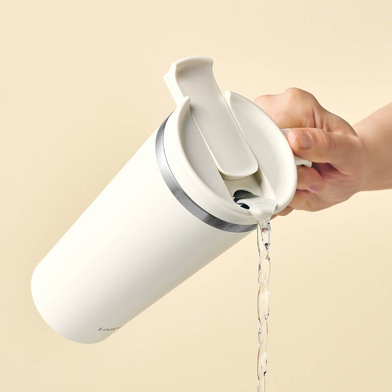 Bình Giữ Nhiệt Locknlock Daily Handle Tumbler 600Ml - 3 Màu (Xanh Da Trời, Ngà, Tím) - LHC4330 image number null